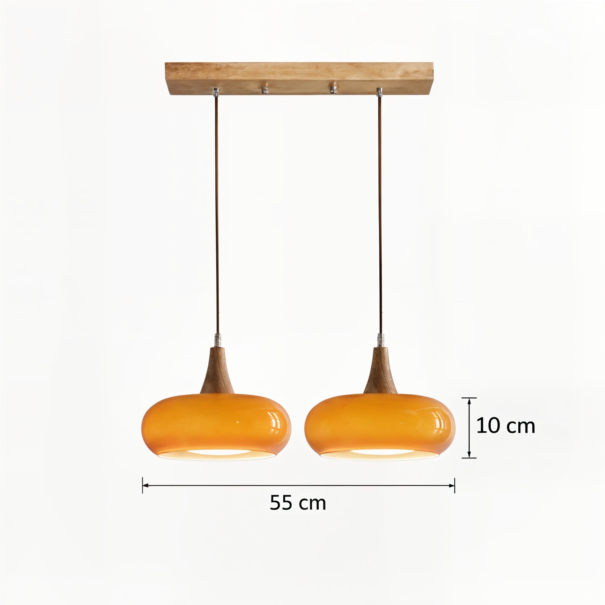 Modern Glass Bowl Shade Hanging Pendant Lamp