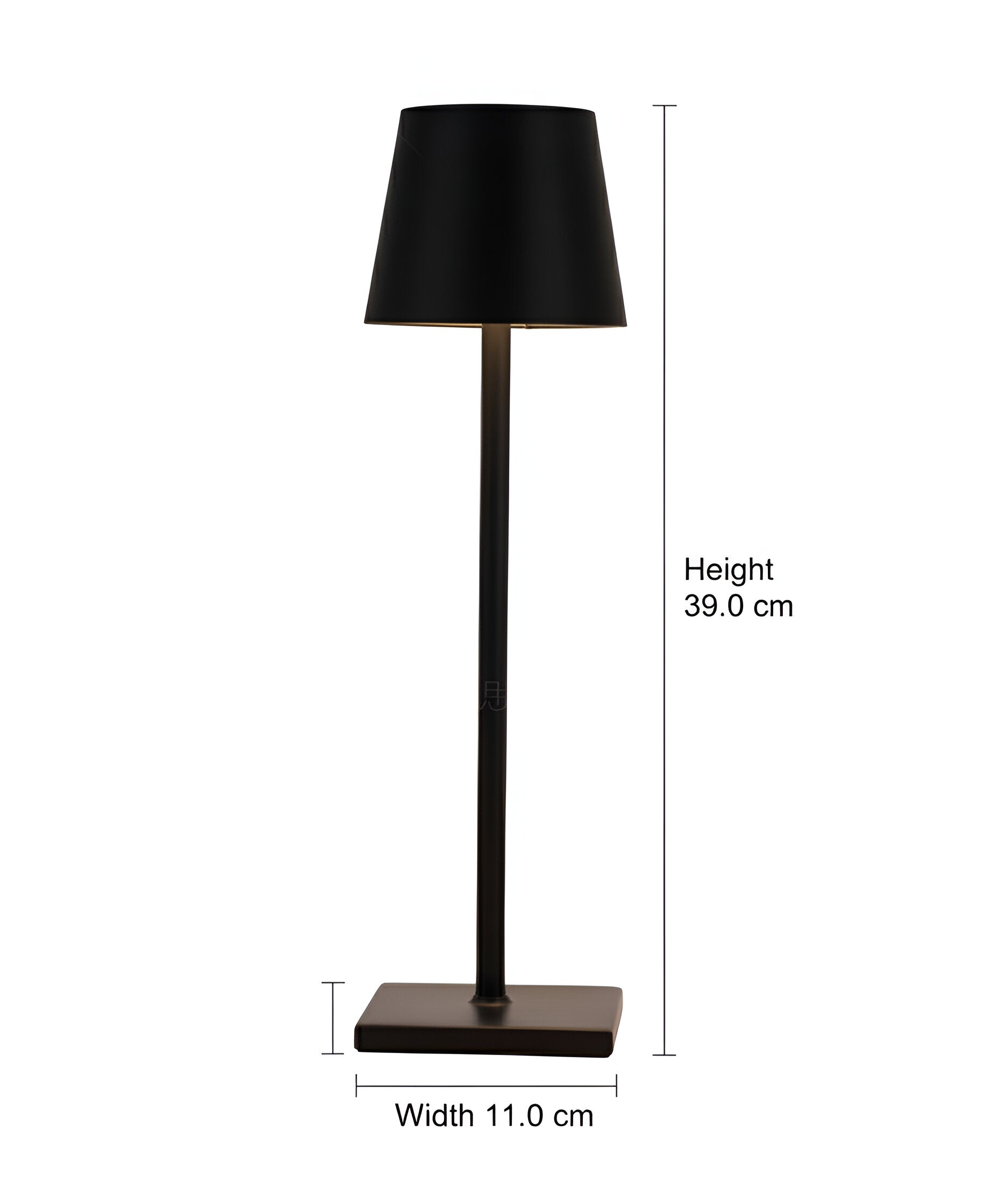Modern Metal Table Lamp with Metal Drum Shade - 7 Colors