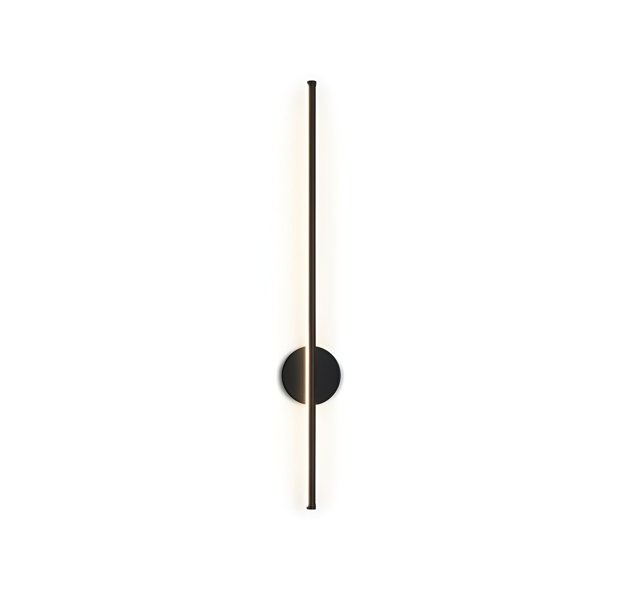 Linear LED Wall Sconce with Circular Mount