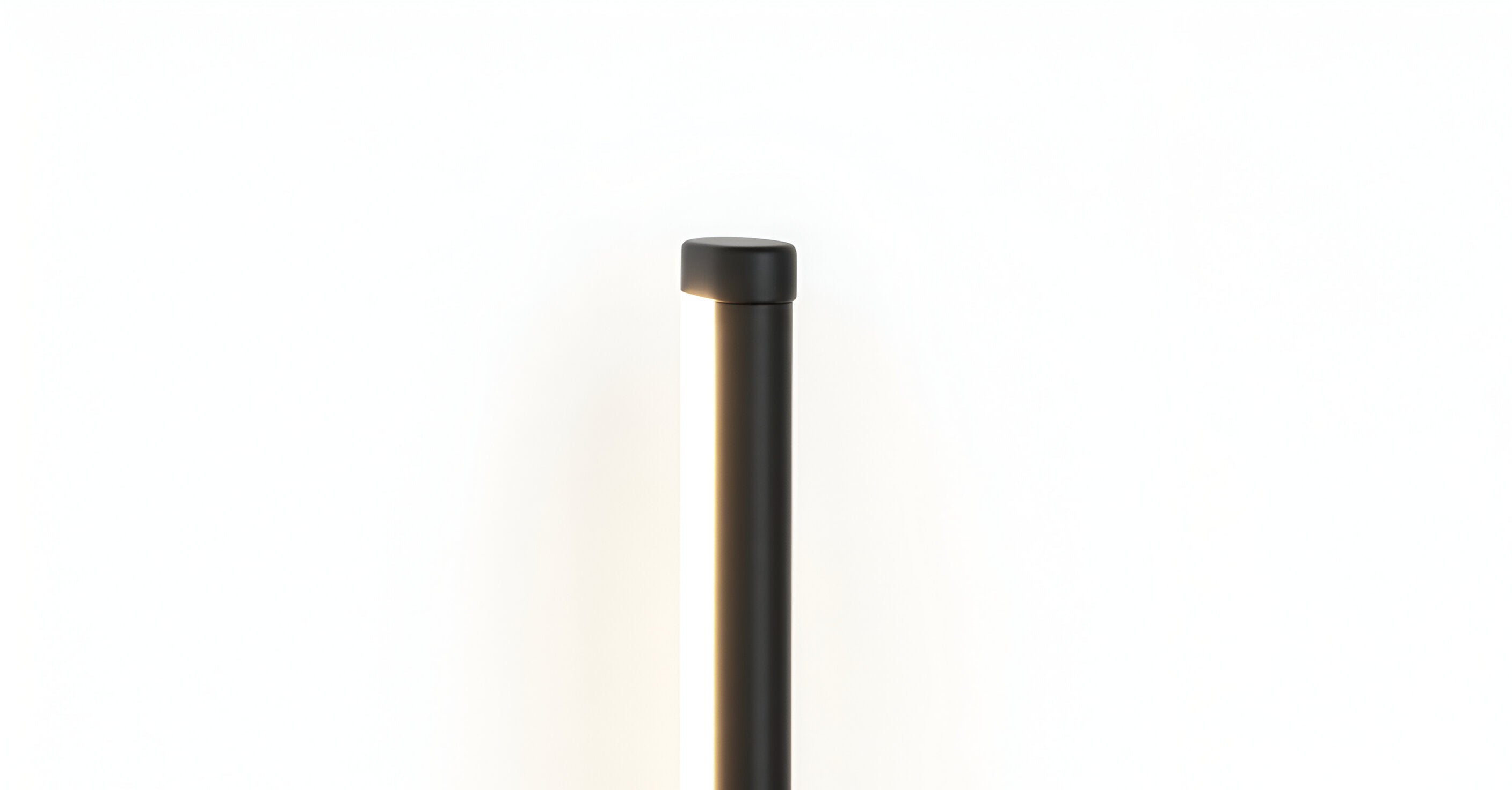 Linear LED Wall Sconce with Circular Mount