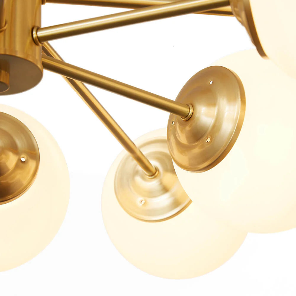 Modern 6/8/12-Glass Globes Pendant Chandelier